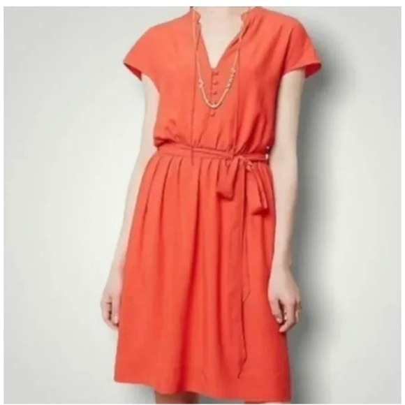 Maeve Dresses & Skirts - Maeve Anthropologie orange Cap Dress Small preppy Y2K boho retro mini resort